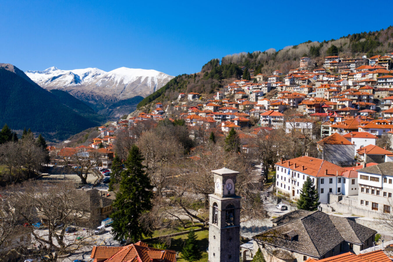 Metsovo in Epirus, provides one of the destinations for Winter Sun Holidays in Greece.