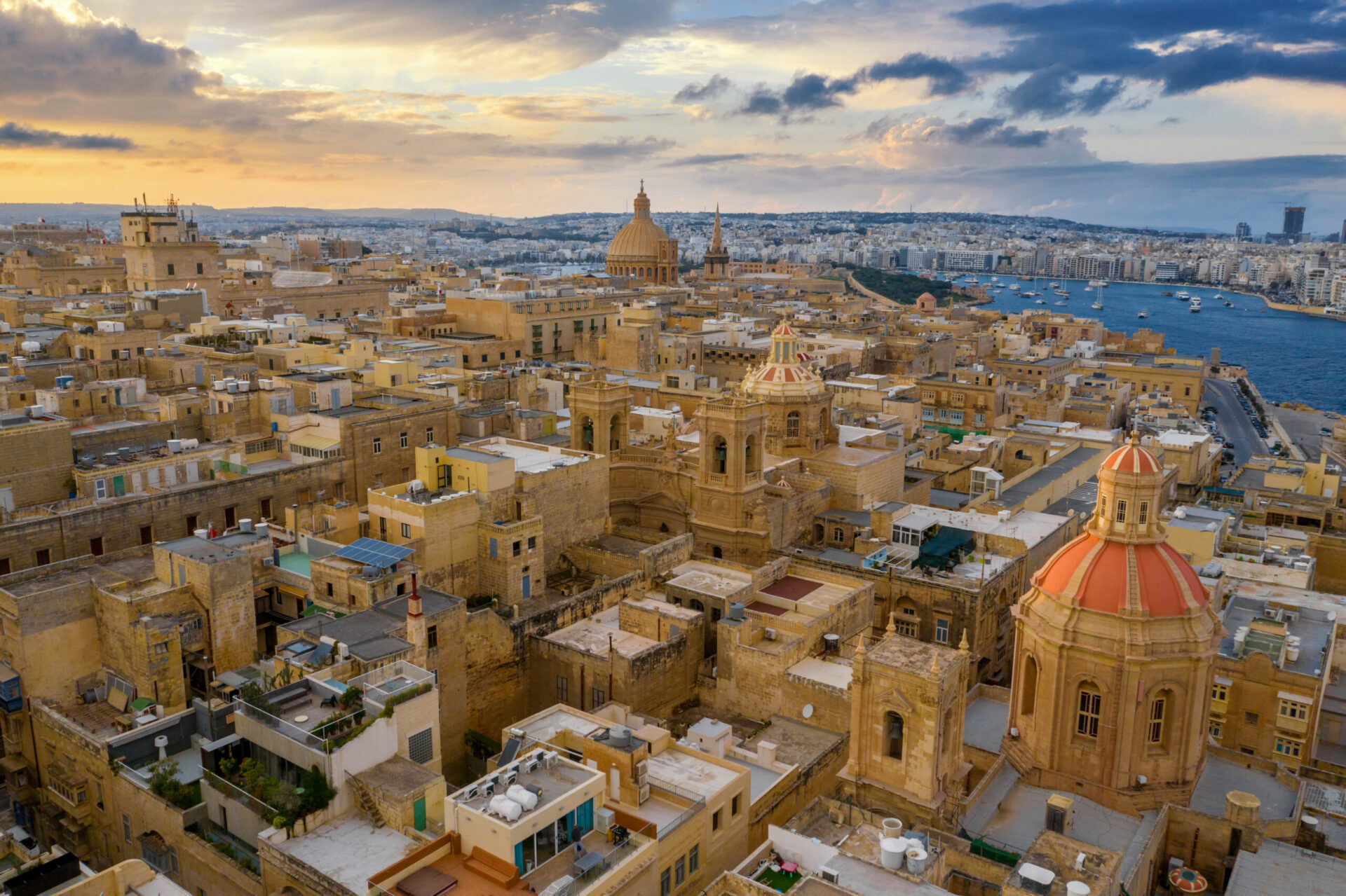 Malta is among the top European countries with mild winters, showcasing mostly clear skies and warm temperatures.
