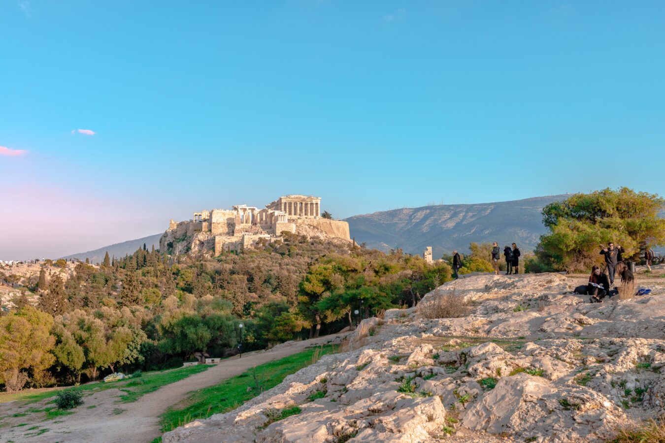 Spotlight on sunny Athens as a top contender for weekend getaway ideas in winter.